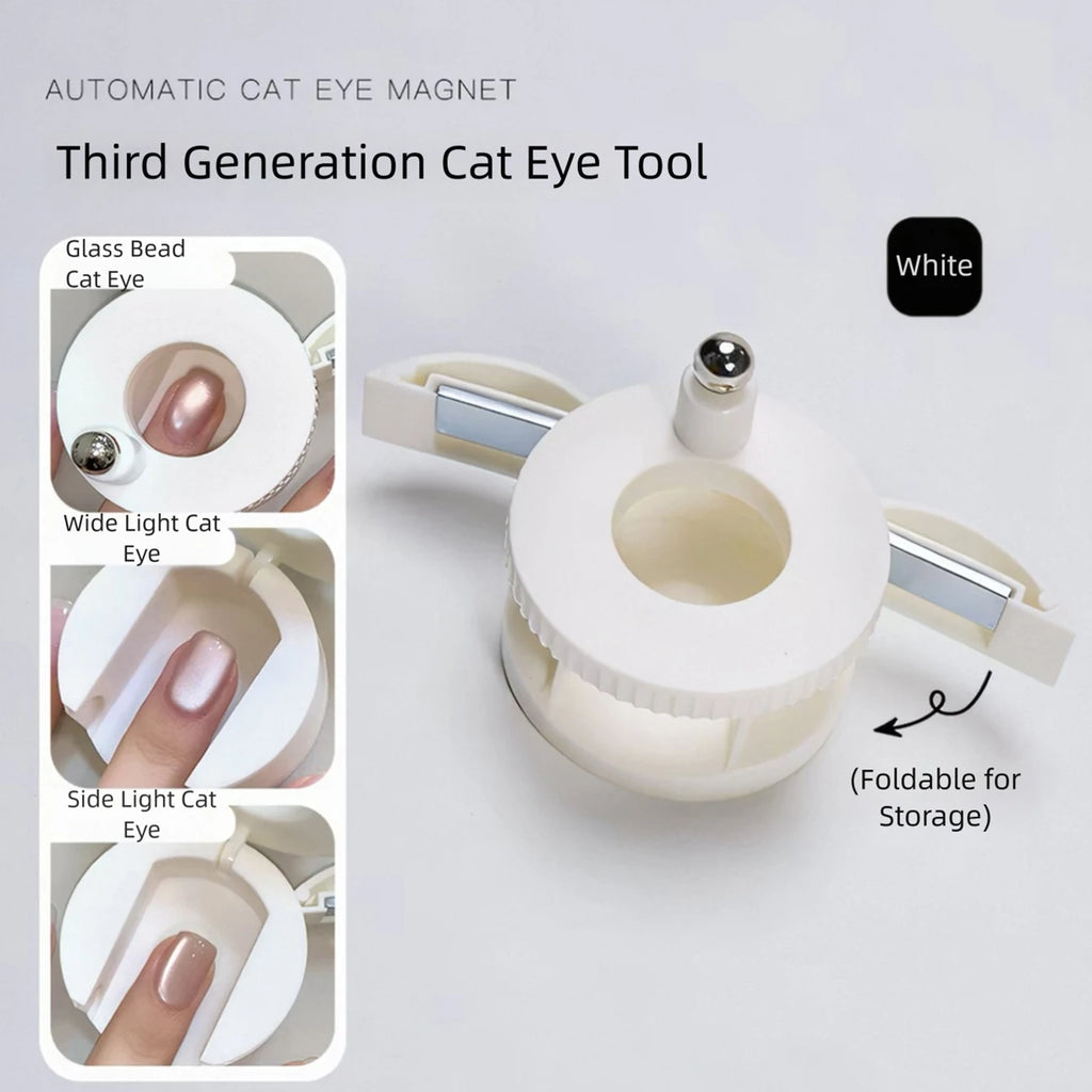 MIANEL New Upgrade 3-Second Hollow Cat Eye Magnet Strong Power Ring Magnet Fast Black Hole Effect for Magnetic Nail Art Beginner
