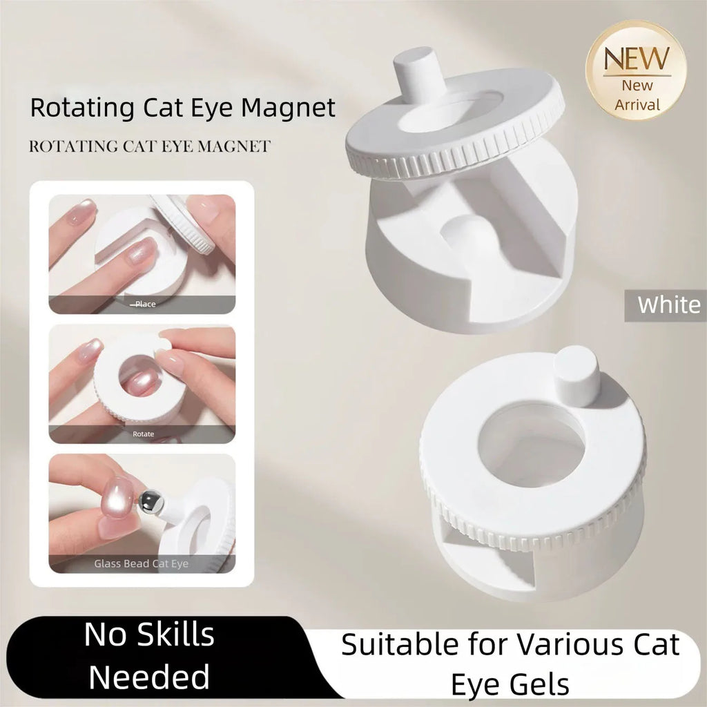 MIANEL New Upgrade 3-Second Hollow Cat Eye Magnet Strong Power Ring Magnet Fast Black Hole Effect for Magnetic Nail Art Beginner