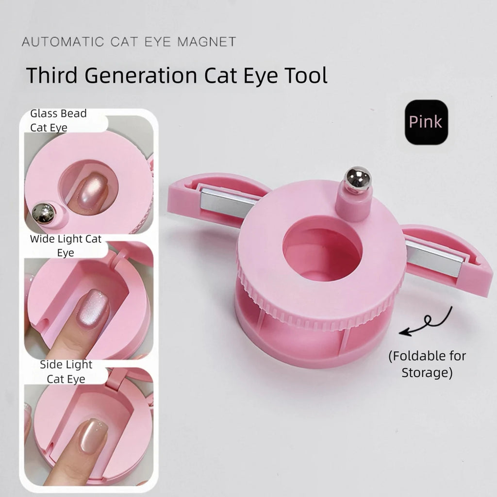 MIANEL New Upgrade 3-Second Hollow Cat Eye Magnet Strong Power Ring Magnet Fast Black Hole Effect for Magnetic Nail Art Beginner