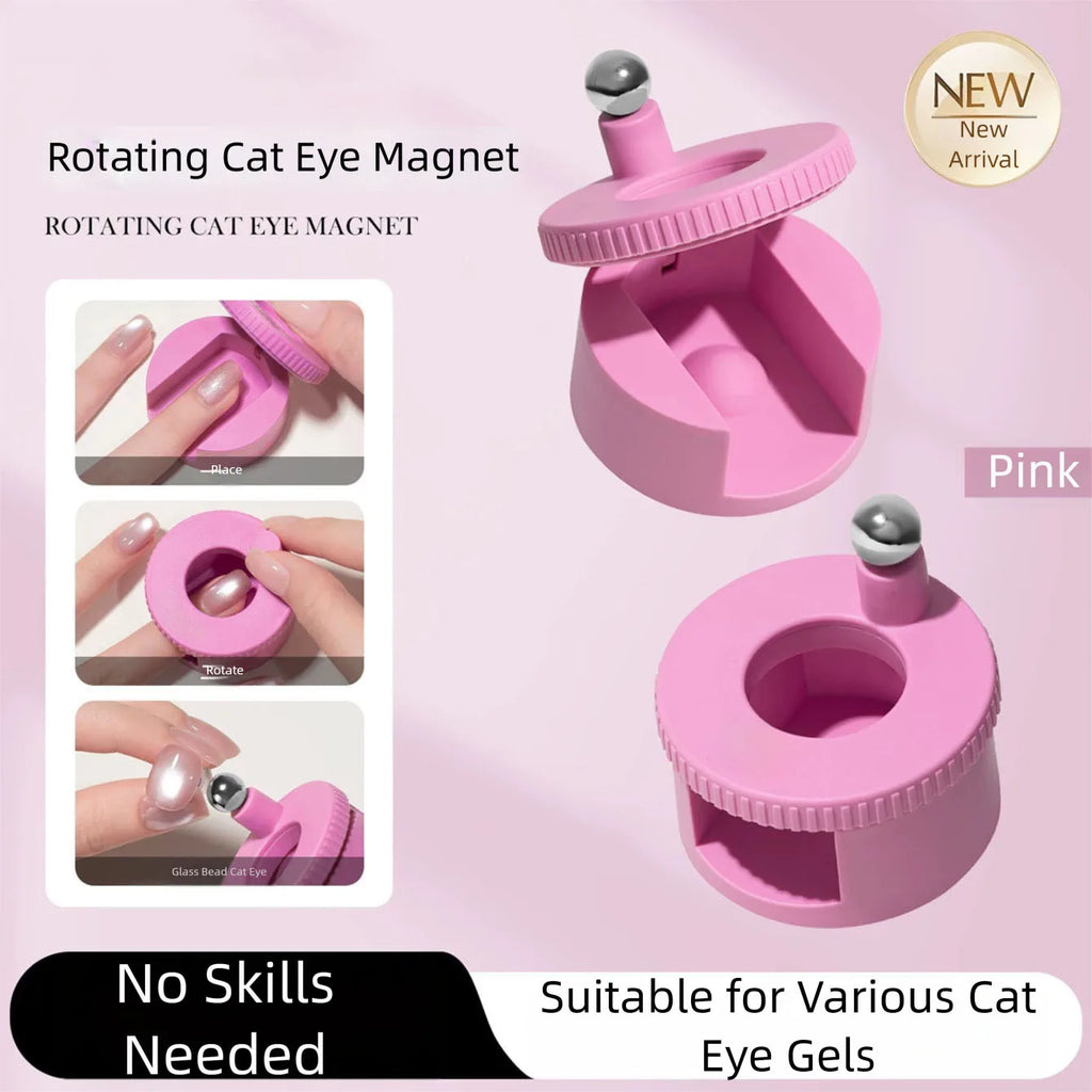 MIANEL New Upgrade 3-Second Hollow Cat Eye Magnet Strong Power Ring Magnet Fast Black Hole Effect for Magnetic Nail Art Beginner
